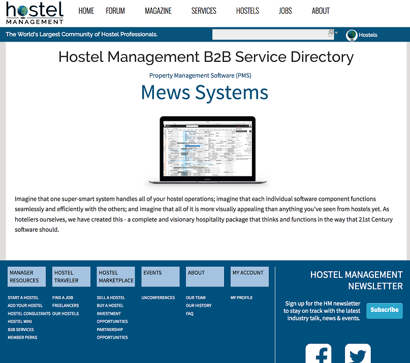 B2B Hostel Service Directory