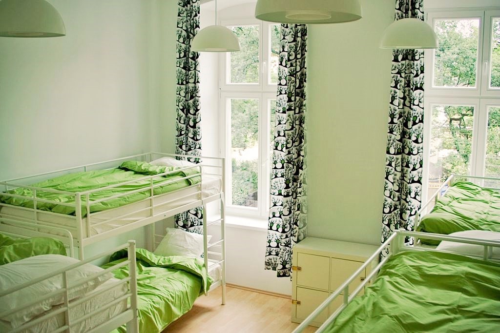 Dorm room at Grampas Hostel in Wroclaw Poland