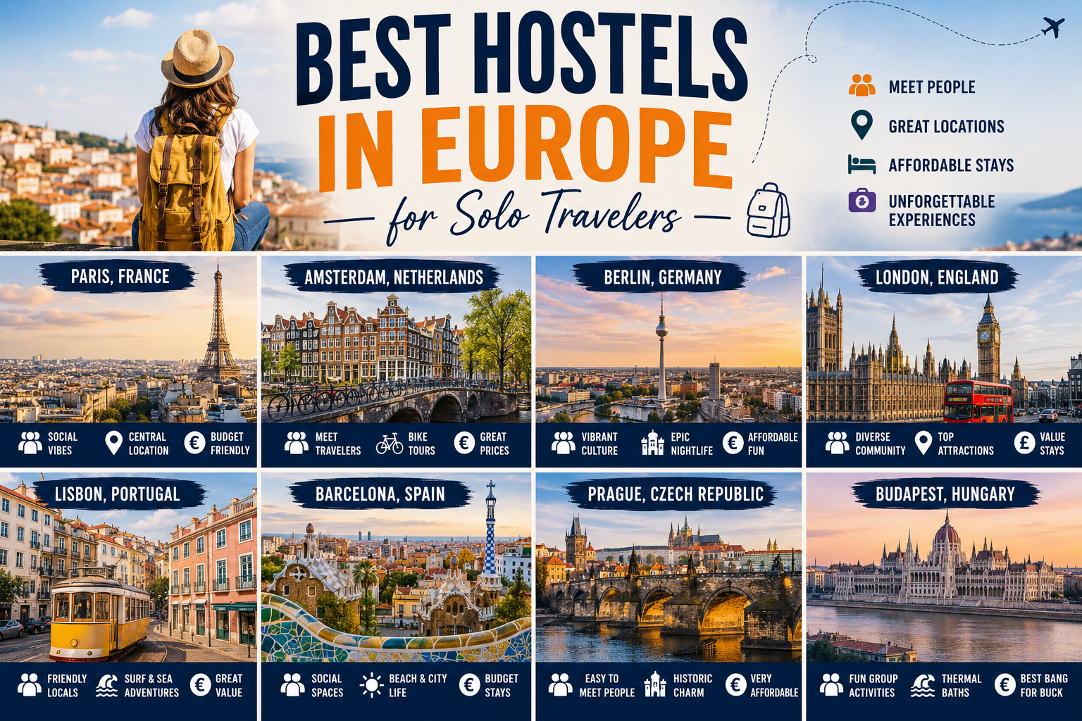 Best hostels in Europe for solo travelers 