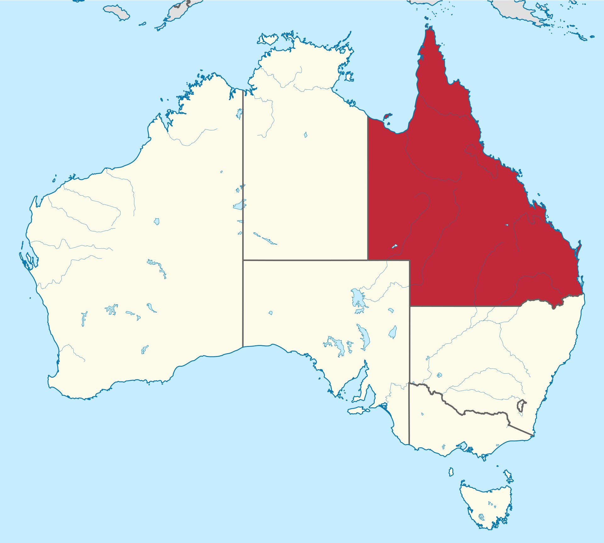 Queensland Australia Map