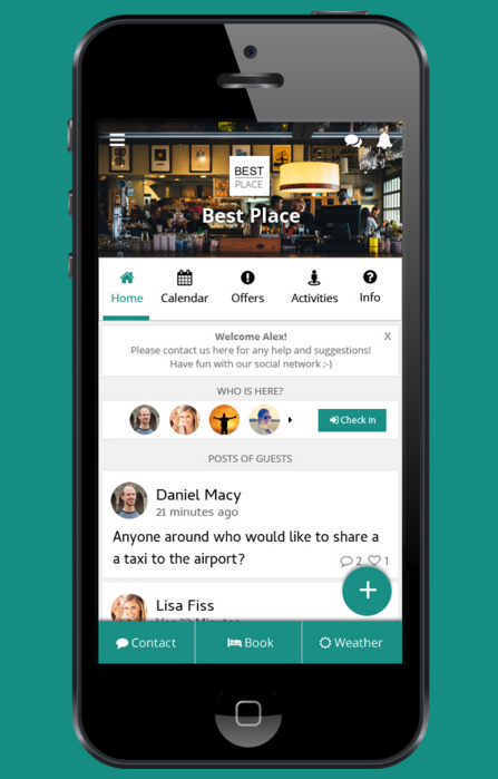 Gloqon is a web app used for social hospitality