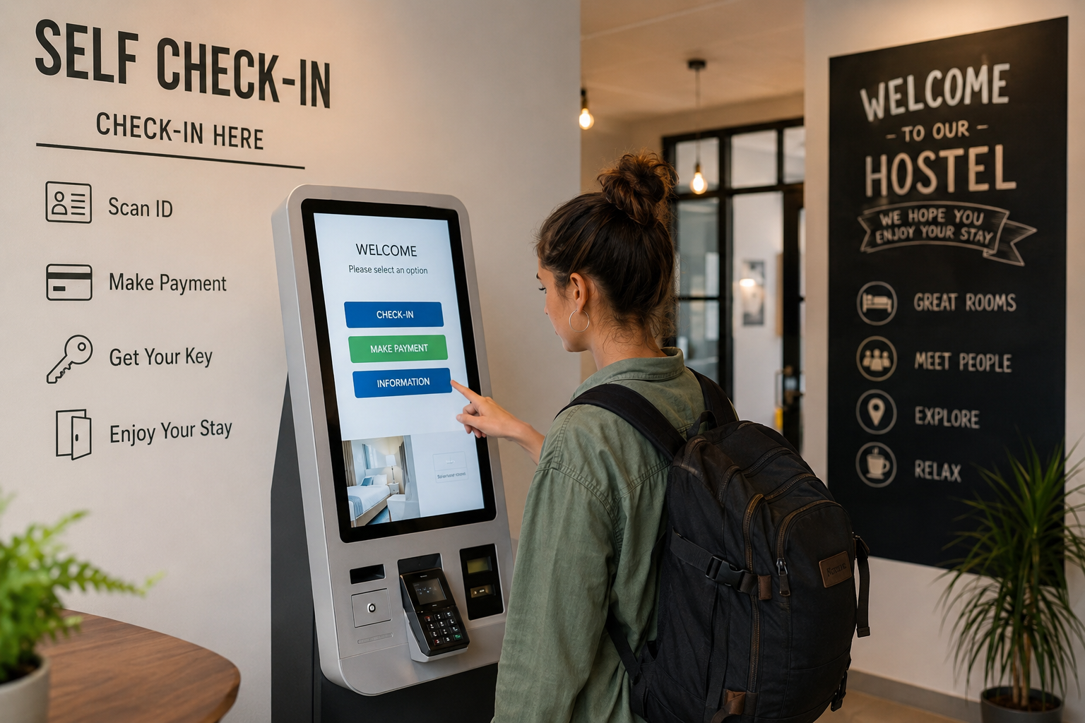 Self check-in systems