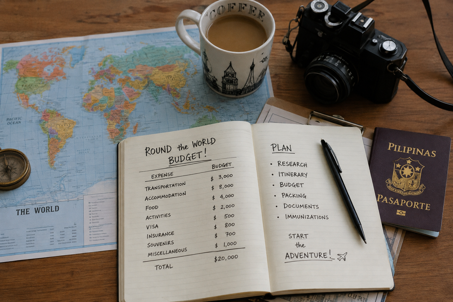 The Ultimate Guide to Budgeting for a Round-the-World Trip