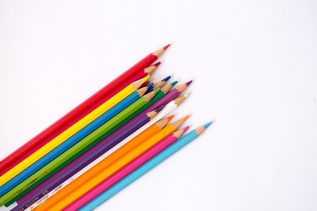 color pencils drawing design