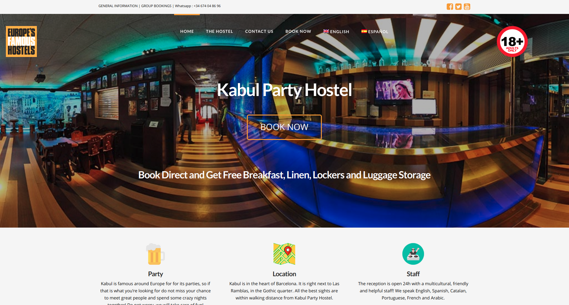 Image Kabul Hostel Website