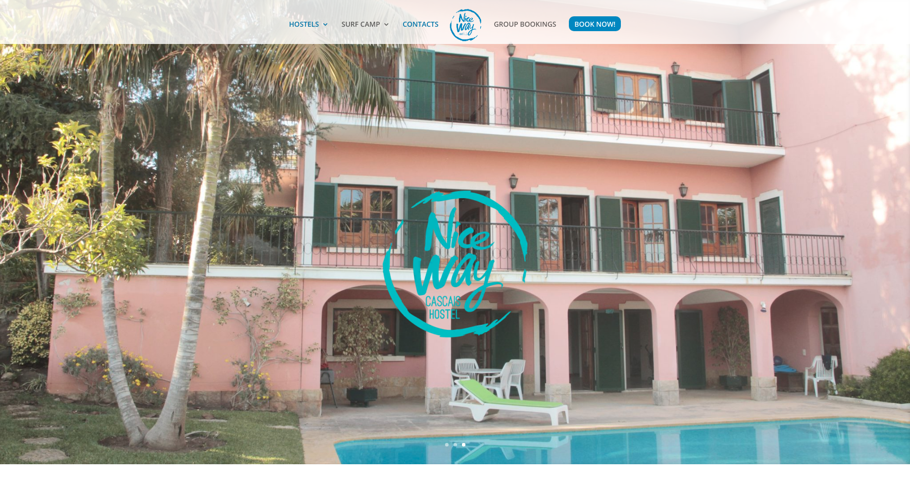 Image of Niceway Hostel's Website