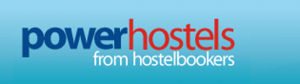 power hostels logo website booking integration