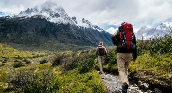 Solo backpacker Backpacking