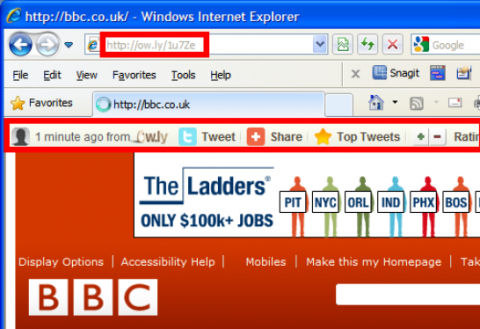 BBC web page framejacked by ow dot ly browser confused browser claims bbc page address bar says still on ow dot ly BBC web page framejacked by ow dot ly browser confused browser claims bbc page address bar says still on ow dot ly