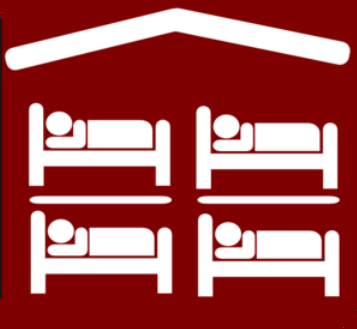 Hostel sign logo bunk beds List your hostel on free places