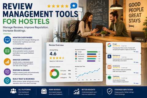 Review tools for hostels Review management tools for hostels