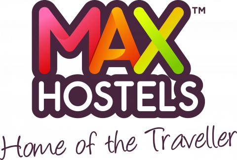 The MAX Hostel colorful logo