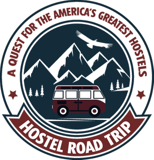Learn about hostels on the Hostel Road Trip Podcast Hostel Road Trip Podcast logo